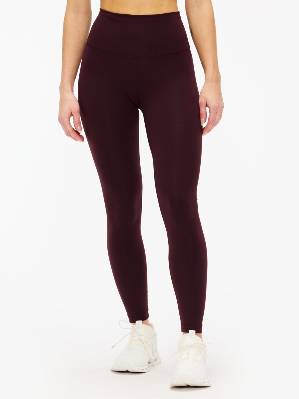 lululemon athletica Wunder Train High-Waisted 28” Tight - deep plum color